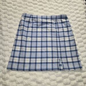 VTG 90s Basic Edition Womens Y2K Plaid Skirt.